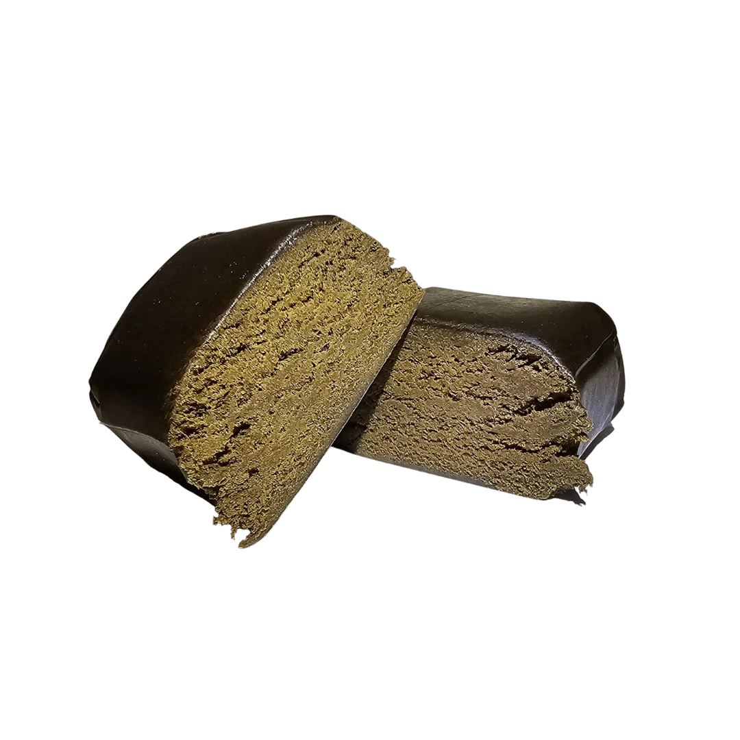 Afghan Cream hash CBD — texture en gros plan
