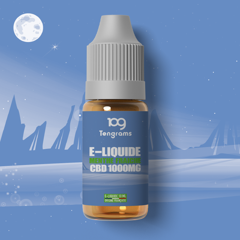 E-liquide CBD 10ml Tengrams — Menthe Fraiche