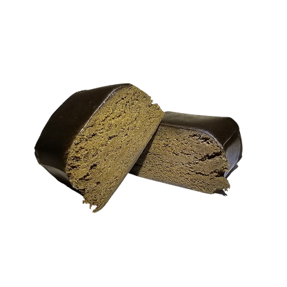 Afghan Cream hash CBD — texture en gros plan