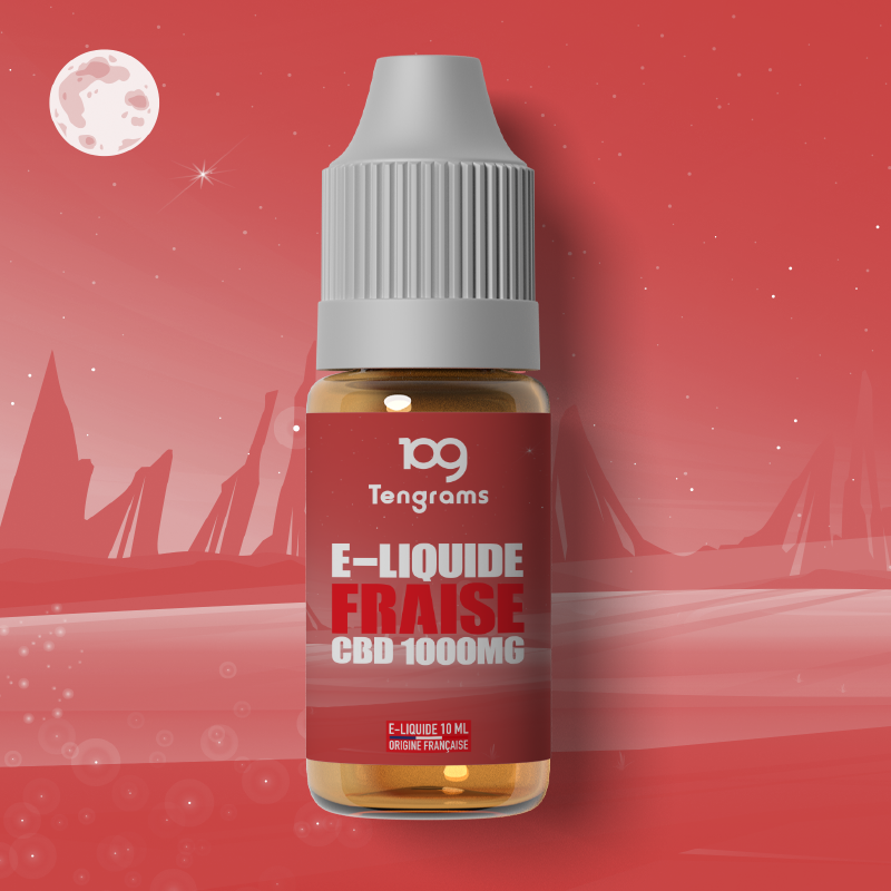 E-liquide CBD 10ml Tengrams — Fraise